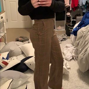 super cute plaid printed brandy Melville pants!